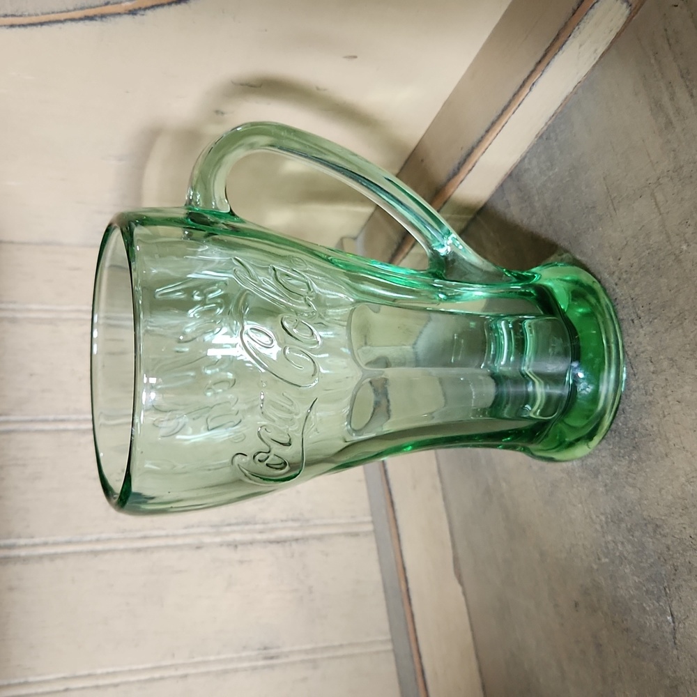 Coca-Cola Green Glass with handle